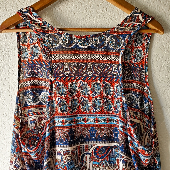 Teenbell Boho High Low Racerback Tank Top - Picture 2 of 5